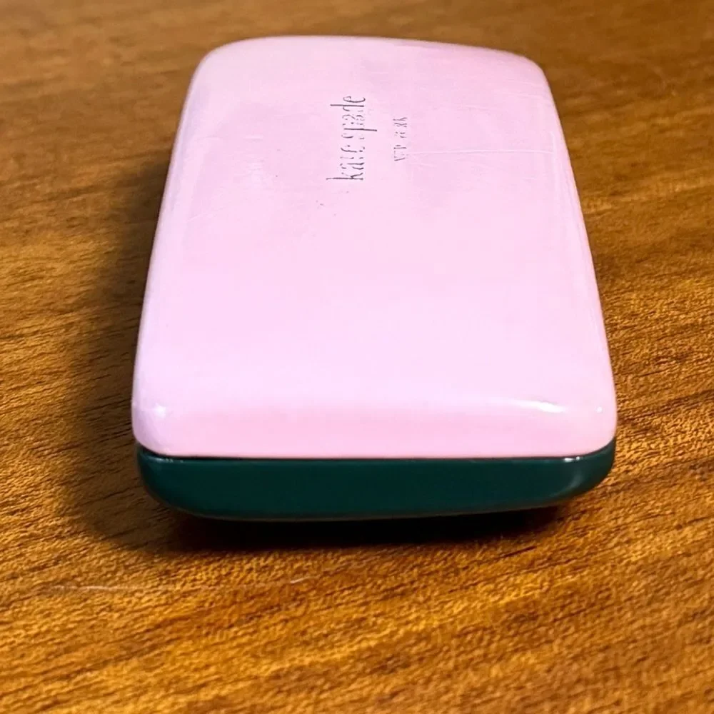 Kate Spade New York Had Eyeglass Sunglass Case Pink & Green with Felt Lining